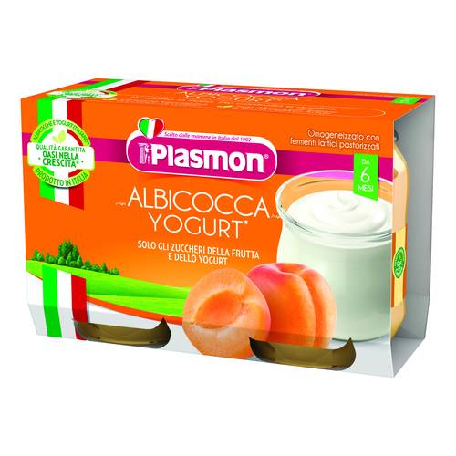 Albicocca e yogurt Confezione da 2 x 120 g